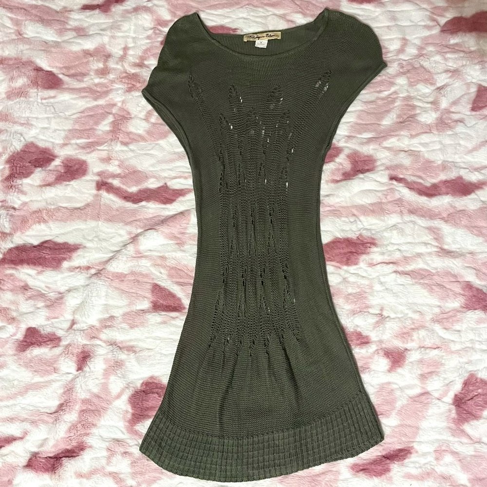Aqua Blues Green Knit Cover Up